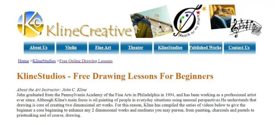 KlineStudios - Free Drawing Lessons For Beginners