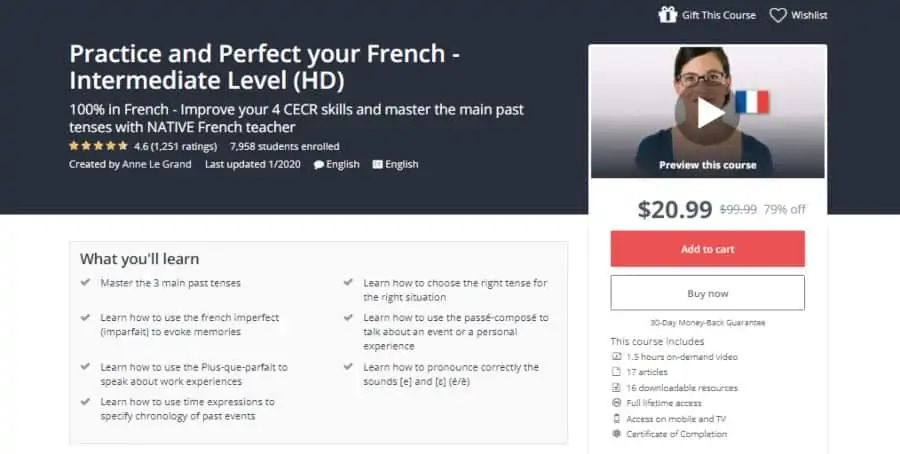 Practice and Perfect your French - Intermediate Level