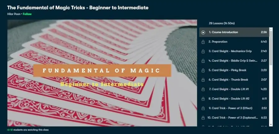 The Fundamental of Magic Tricks - Beginner to Intermediate