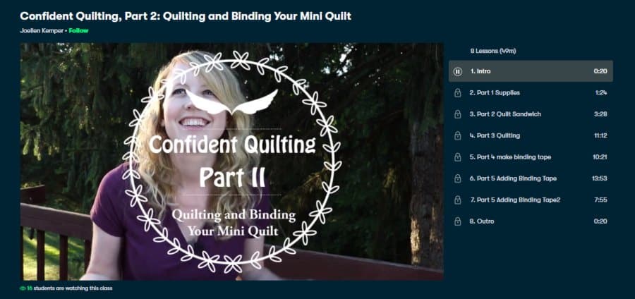 Confident Quilting, Part 2: Quilting and Binding Your Mini Quilt