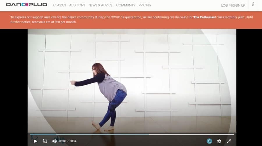 Course Platform: DancePlug Class: ‘Let Me’ Contemporary Choreography