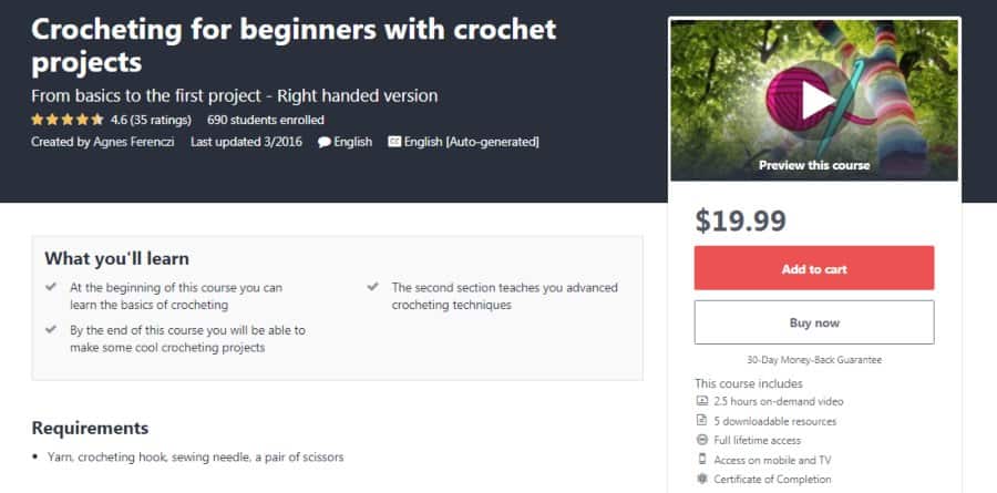Course: Crocheting for Beginners with Crochet Projects