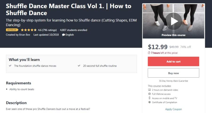 Course: Shuffle Dance Master Class Vol. 1 - How to Shuffle Dance