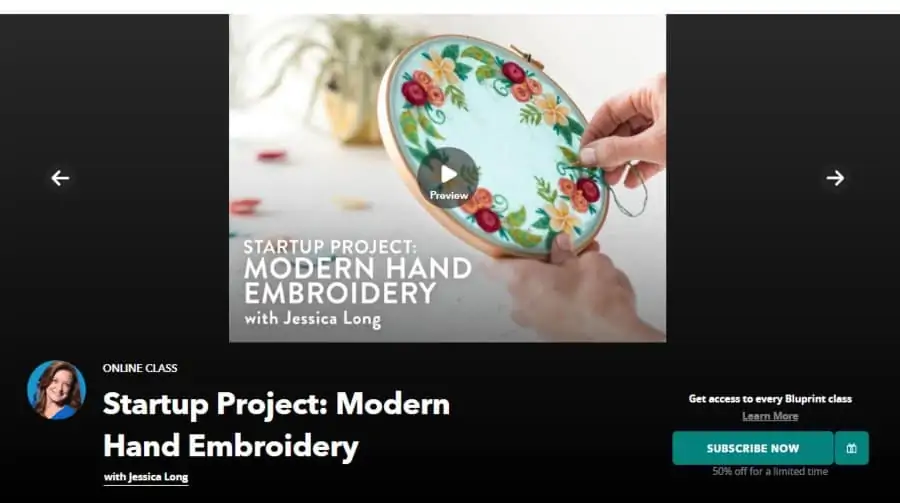 Course: Startup Project: Modern Hand Embroidery