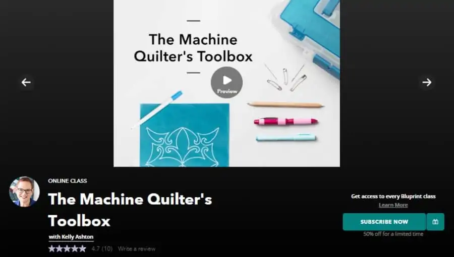 The Machine Quilter's Toolbox