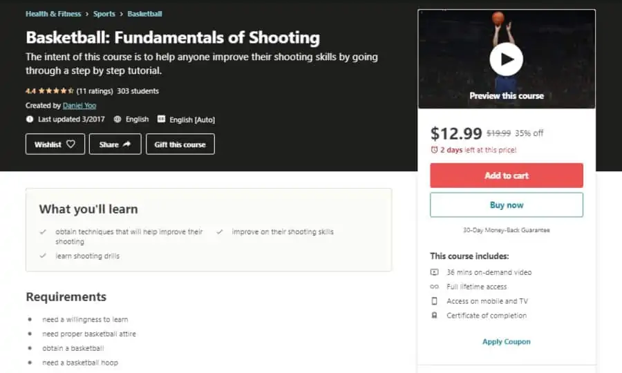 Basketball: Fundamentals of Shooting