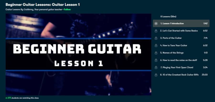Beginner Guitar Lessons: Guitar Lesson 1