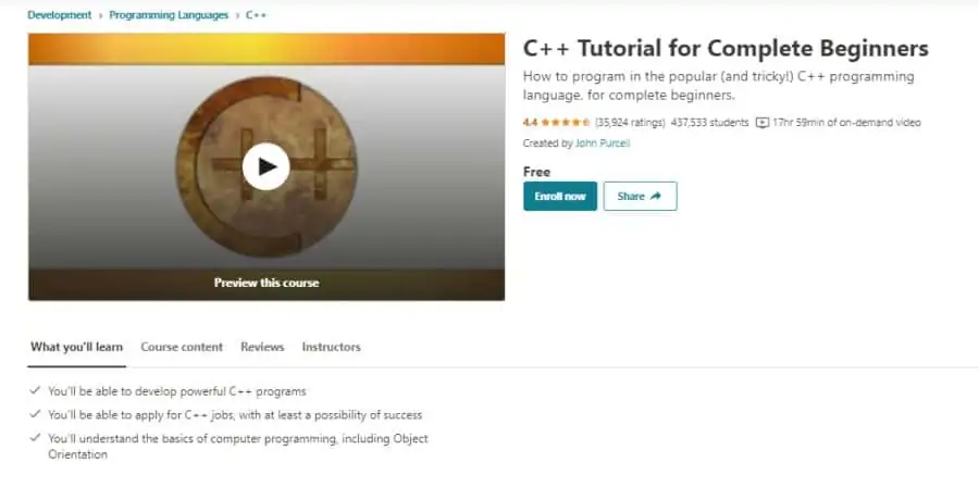 C++ Tutorial for Complete Beginners