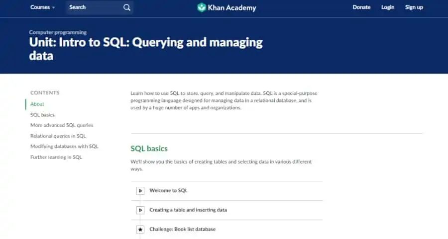 Intro to SQL: Querying and managing data