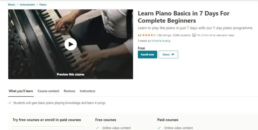 Learn Piano Basics in 7 Days For Complete Beginners