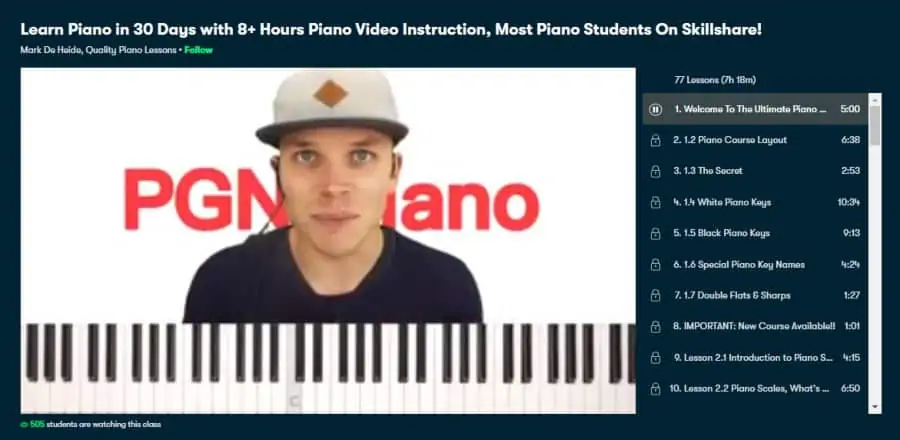 Learn Piano in 30 Days with 8+ Hours Piano Video Instruction, Most Piano Students On Skillshare!