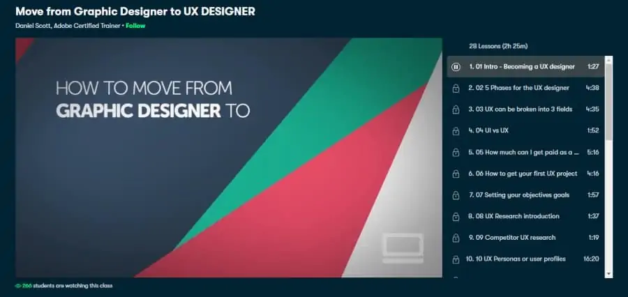 Move from Graphic Designer to UX Designer