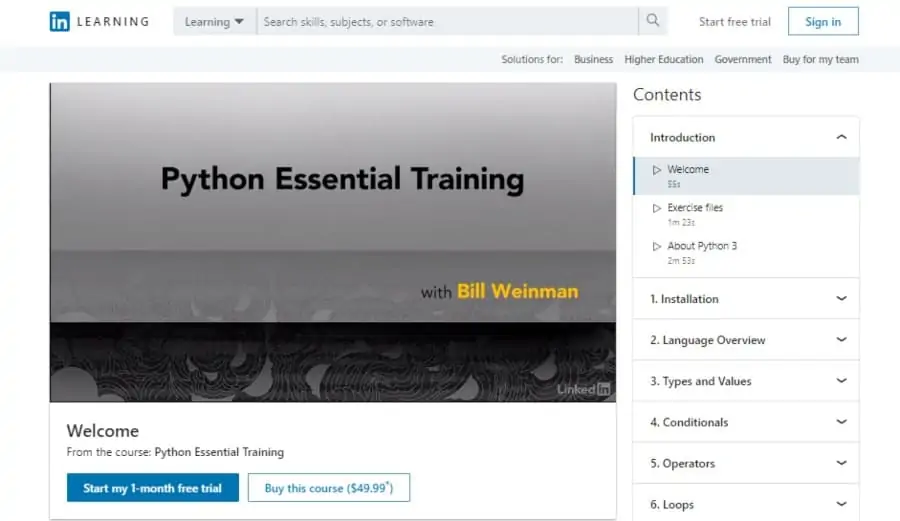 Python Essential Training