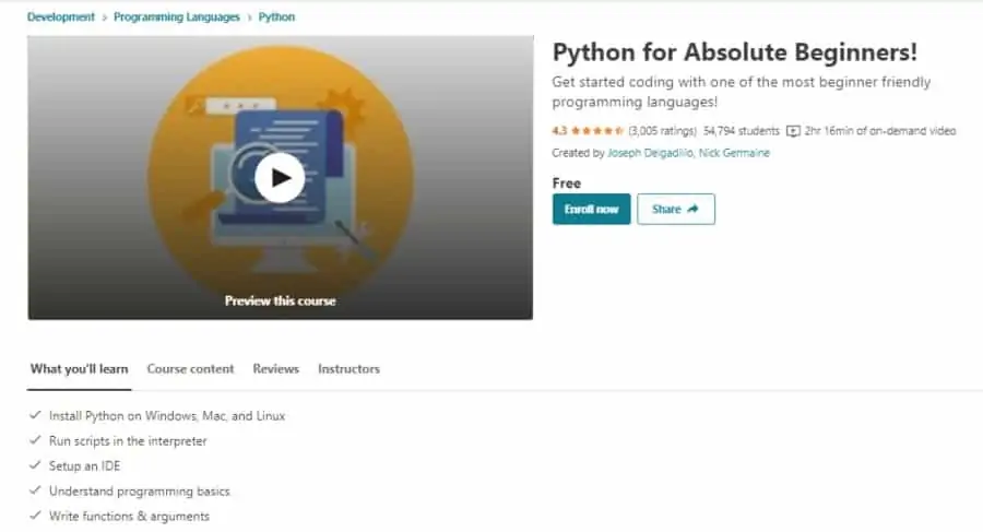 Python for Absolute Beginners!