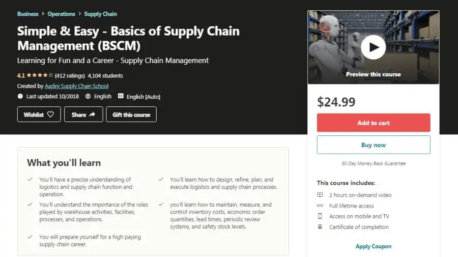 Simple & Easy – Basics of Supply Chain Management [BSCM]