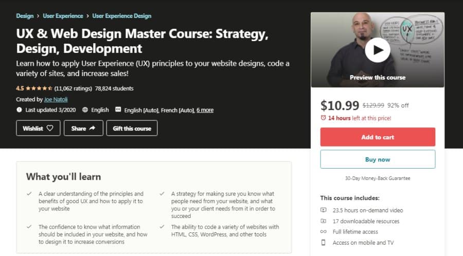 UX & Web Design Master Course: Strategy, Design, Development
