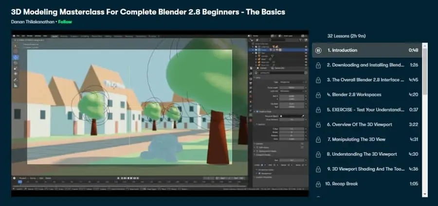 3D Modeling Masterclass for Complete Blender 2.8 Beginners- The Basics
