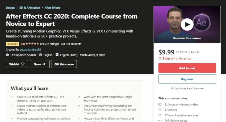 After Effects CC 2020: Complete Course from Novice to Expert