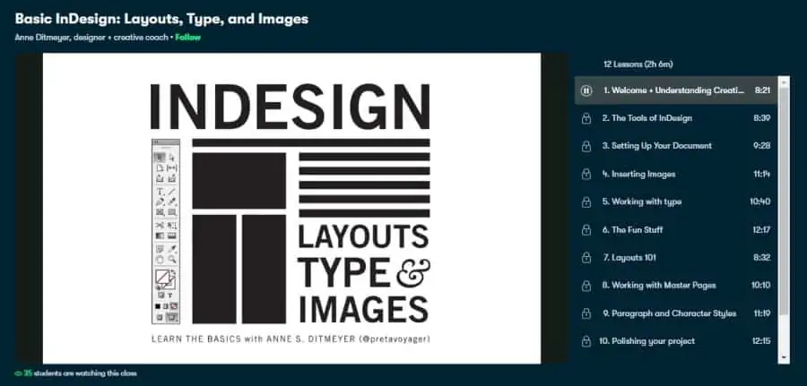 Basic InDesign: Layouts, Type, and Images