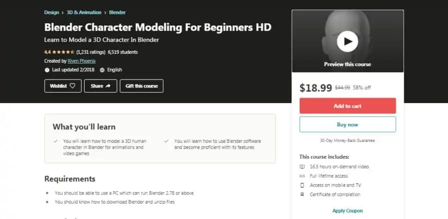 Blender Character Modeling For Beginners HD