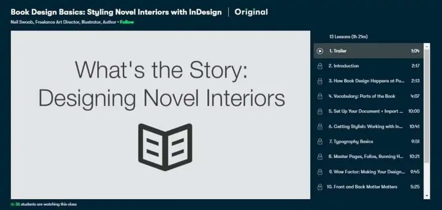 Book Design Basics: Styling Novel Interiors with InDesign