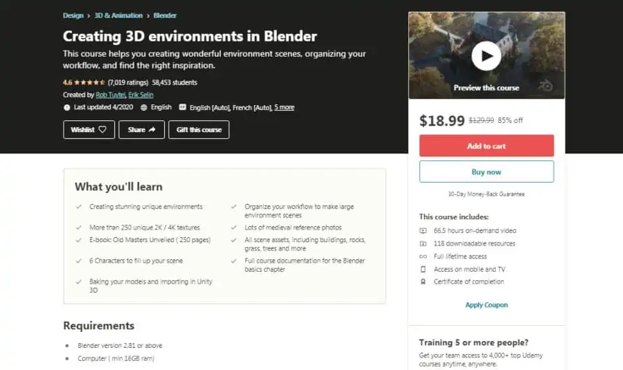 Creating 3D environments in Blender
