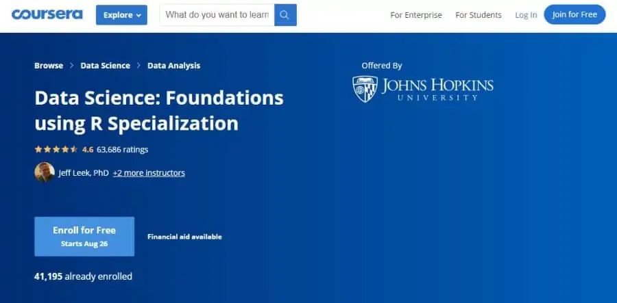 Data Science: Foundations using R - Specialization
