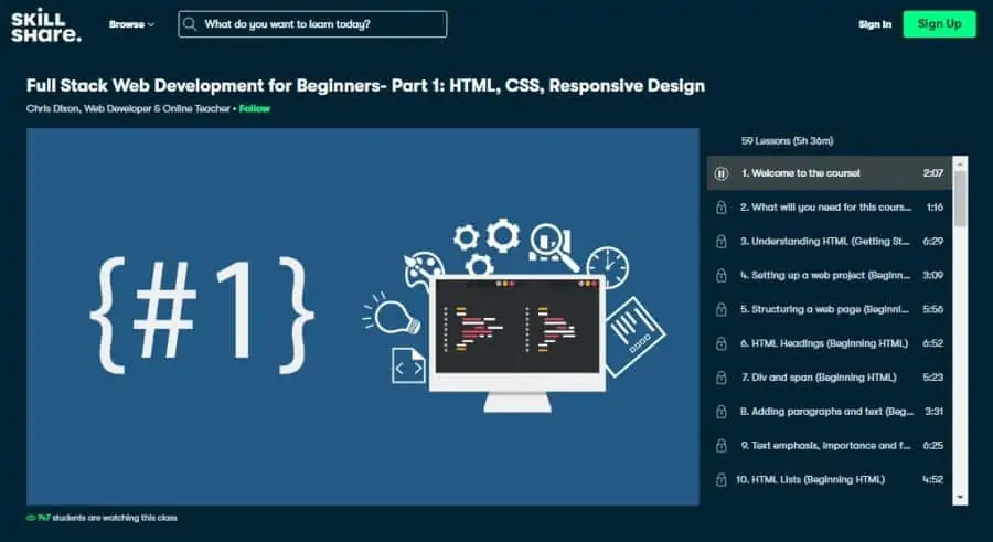 Full Stack Web Development for Beginners – Part 1: HTML, CSS, Responsive Design