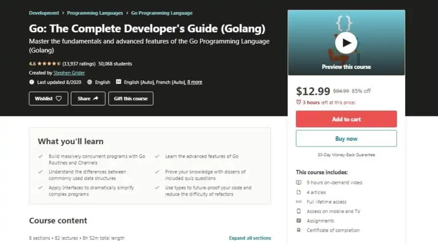Go: The Complete Developer’s Guide – Golang