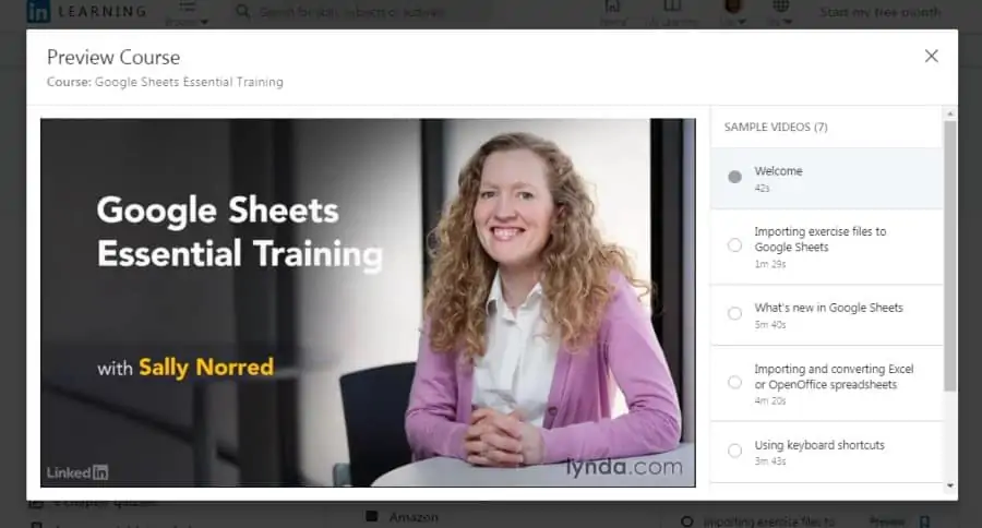 Google Sheets Essential Training