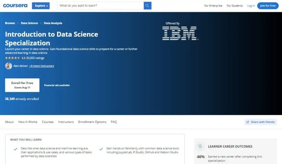 Introduction to Data Science - Specialization