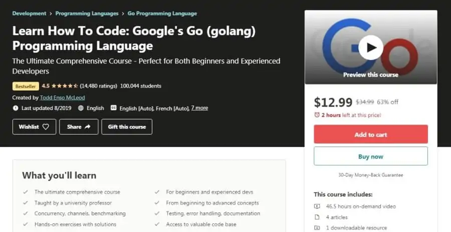 Learn How To Code: Google’s Go – golang – Programming Language