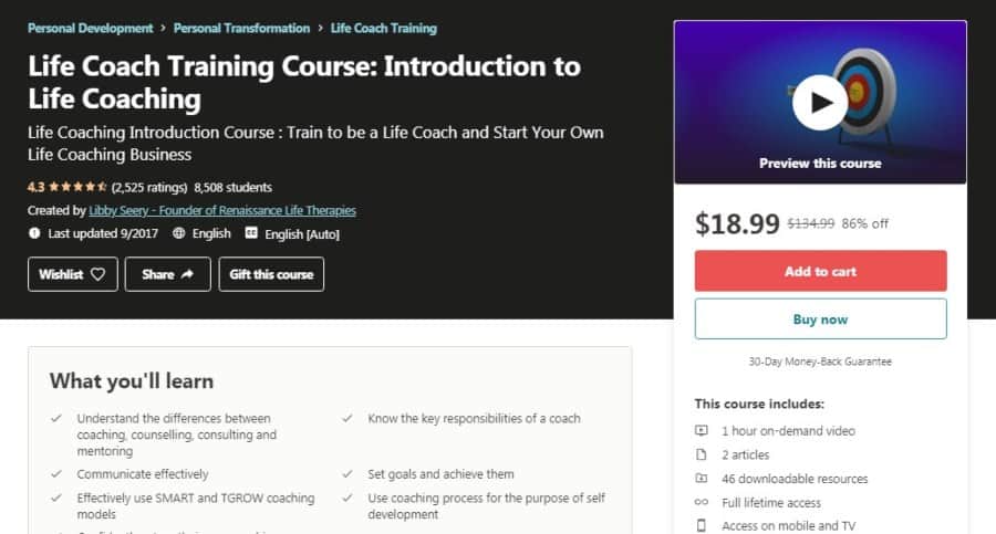Life Coach Training Course: Introduction to Life Coaching