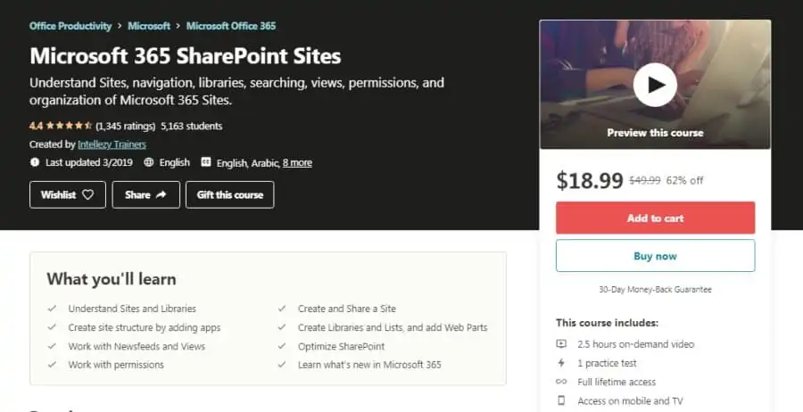 Microsoft 365 SharePoint Sites