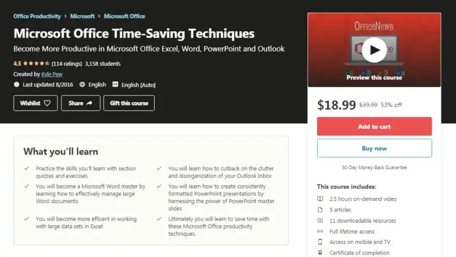 Microsoft Office Time-Saving Techniques
