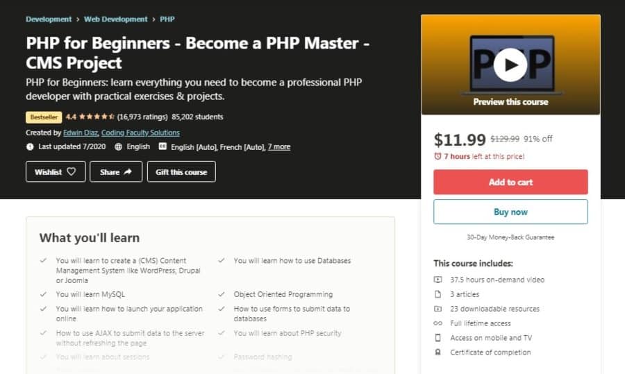 PHP for Beginners – Become a PHP Master – CMS Project