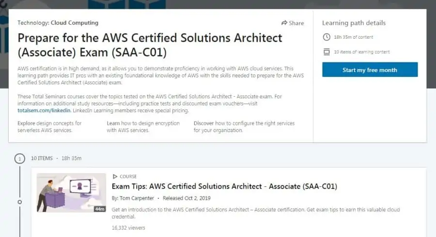 Prepare for the AWS Certified Solutions Architect (Associate) Exam SAA-C01