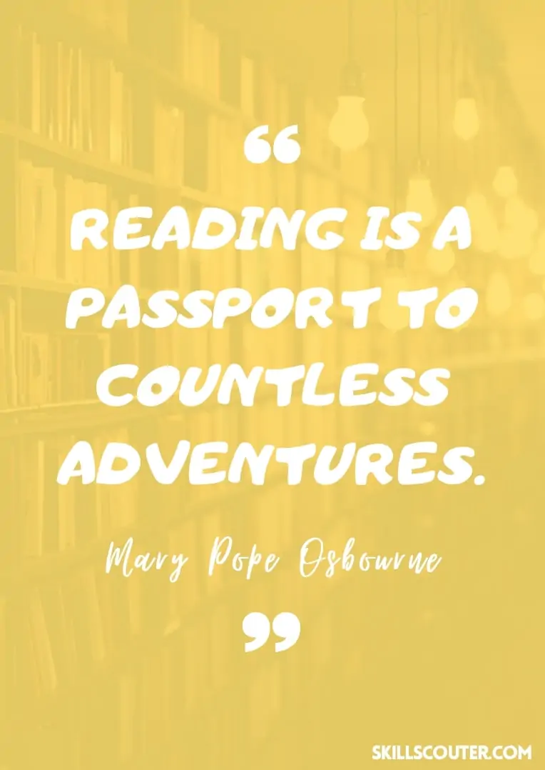 Reading is a passport to countless adventures - Mary Pope Osbourne