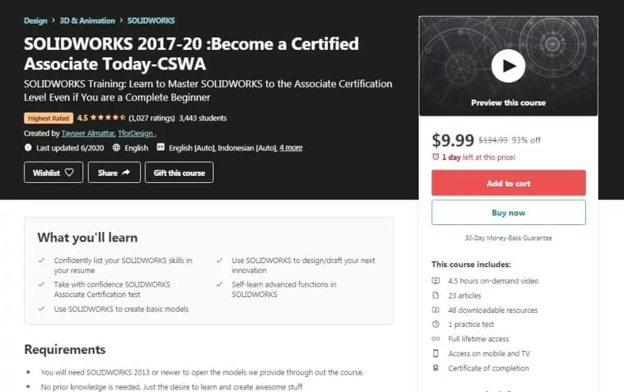 SolidWorks 2017-20_ Become a Certified Associate Today – CSWA