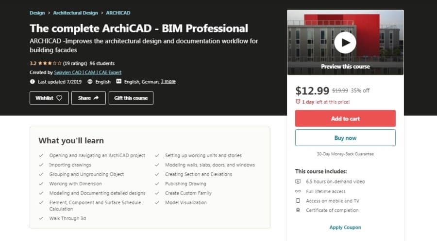 archicad training course