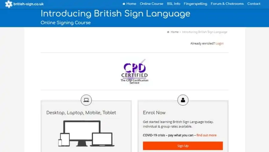 Introducing British Sign Language