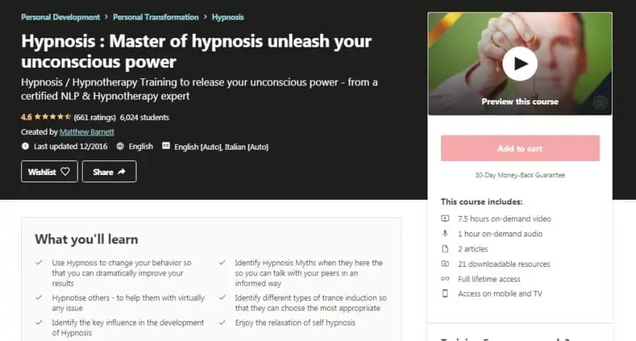 Hypnosis: Master of hypnosis unleash your unconscious power