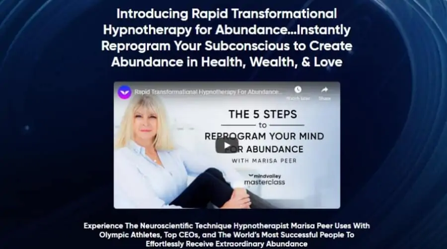 Introducing Rapid Transformational Hypnotherapy for Abundance