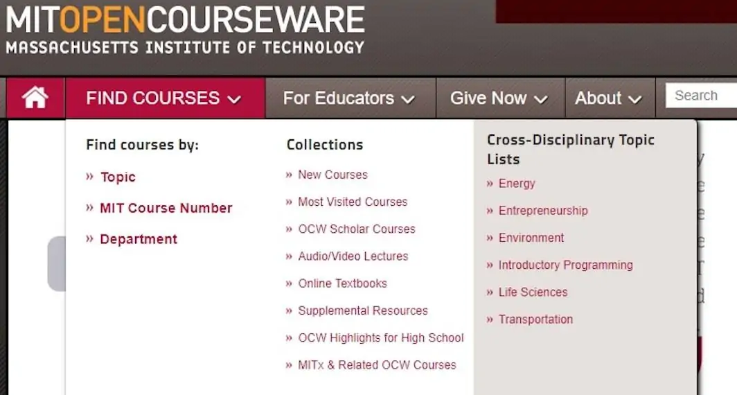 2001: MIT launches its OpenCourseWare project