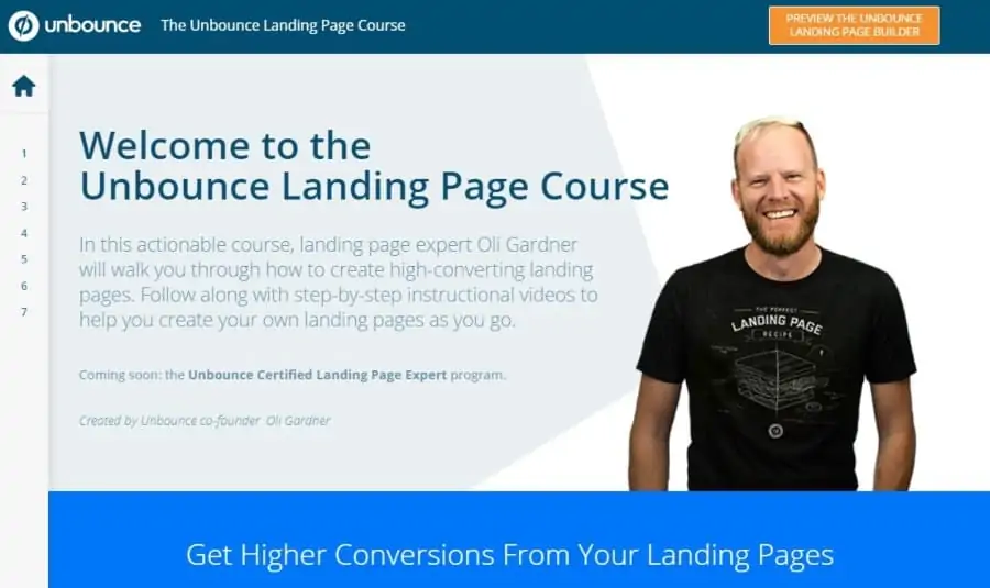 The Unbounce Landing Page Course