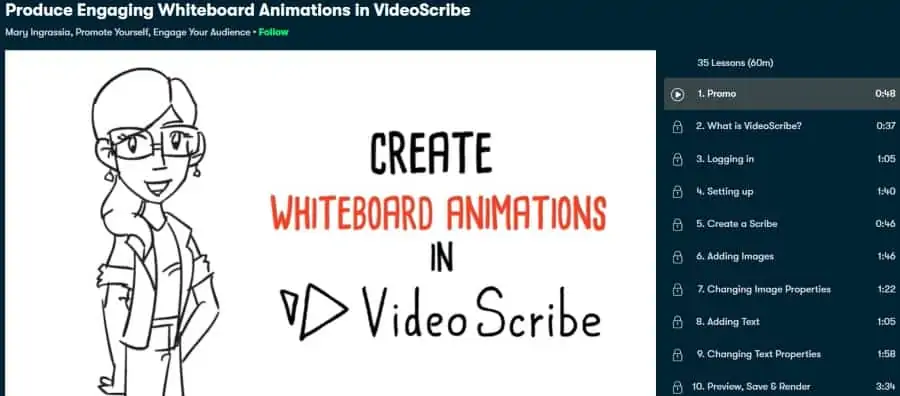 1. Produce Engaging Whiteboard Animations in VideoScribe (Skillshare)