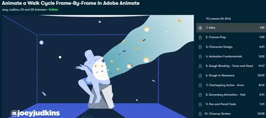 2. Animate a Walk Cycle Frame-By-Frame in Adobe Animate (Skillshare)