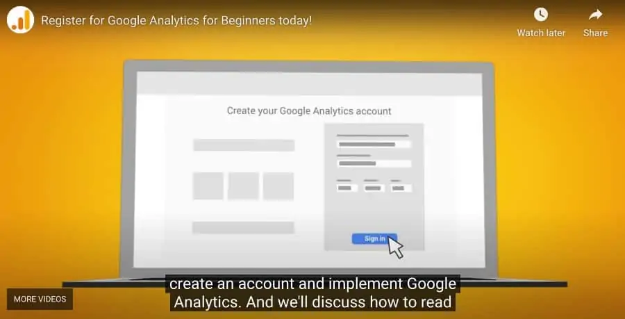 2. Google Analytics for Beginners (Google Analytics Academy)