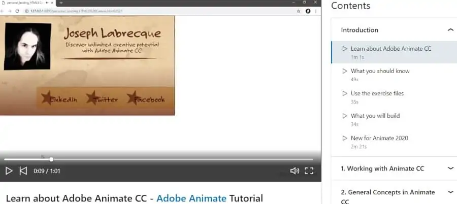3. Learning Adobe Animate CC (LinkedIn Learning)