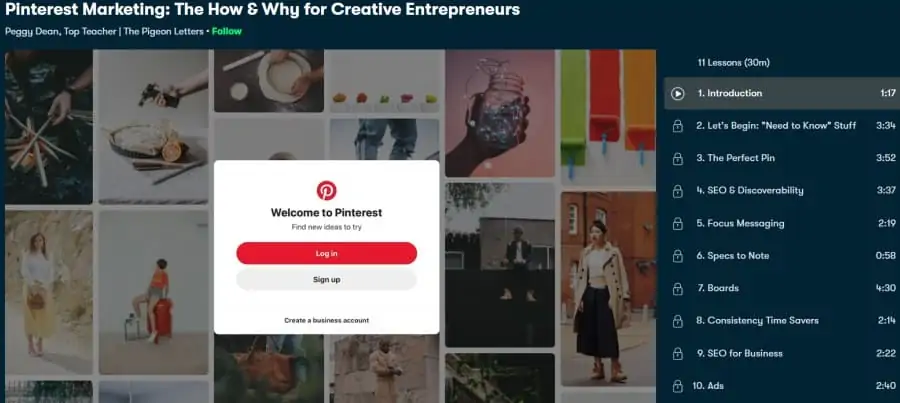 4. Pinterest Marketing The How & Why for Creative Entrepreneurs (Skillshare)